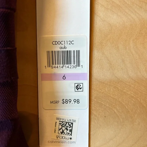 NWT Woman’s Calvin Klein dress, new with tags, size 6 color plum - Picture 12 of 12